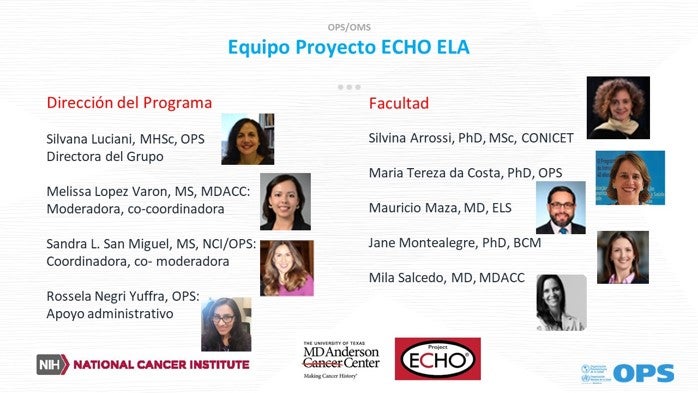 Equipo del Proyecto ECHO ELA