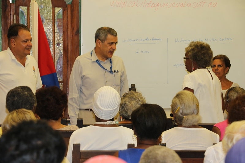 Cabildo Quisicuaba recibe al representante de OPS/OMS en Cuba 