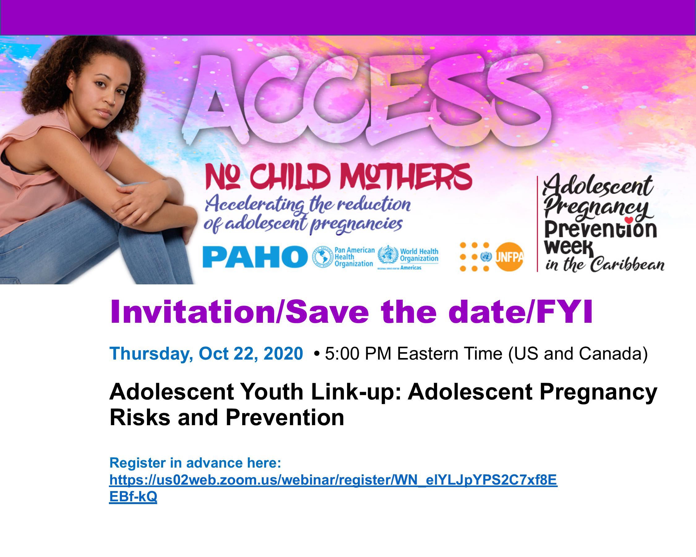 Adolescent Pregnancy Prevention Week - Access