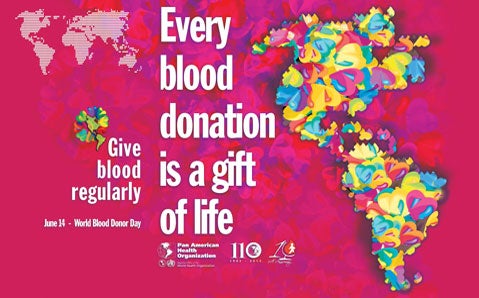 PAHO/WHO urges countries of the Americas to work toward 100% voluntary altruistic blood donation