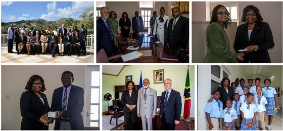 Activities Dr Etienne participated in St Lucia and Kitts