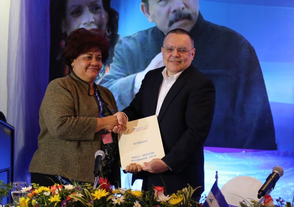 Nicaragua entrega Presidencia Pro Tempore de Resscad a Costa Rica.