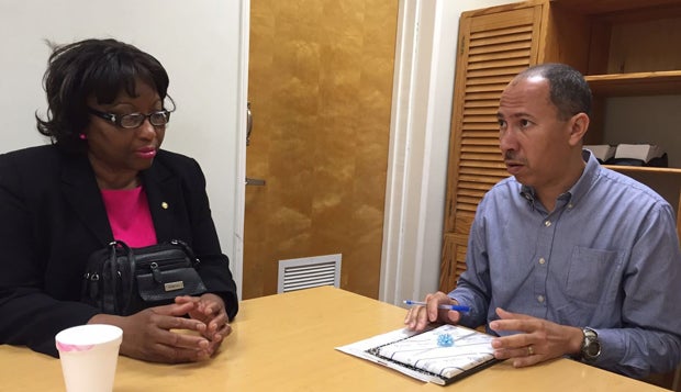 Dr. Martin Forde acting Chair Department of Public Health and Preventative Medicine — St. Georges University, discussing the University as a collaborating center