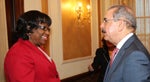 Directora de OPS se reunió con presidente de República Dominicana y otras autoridades nacionales