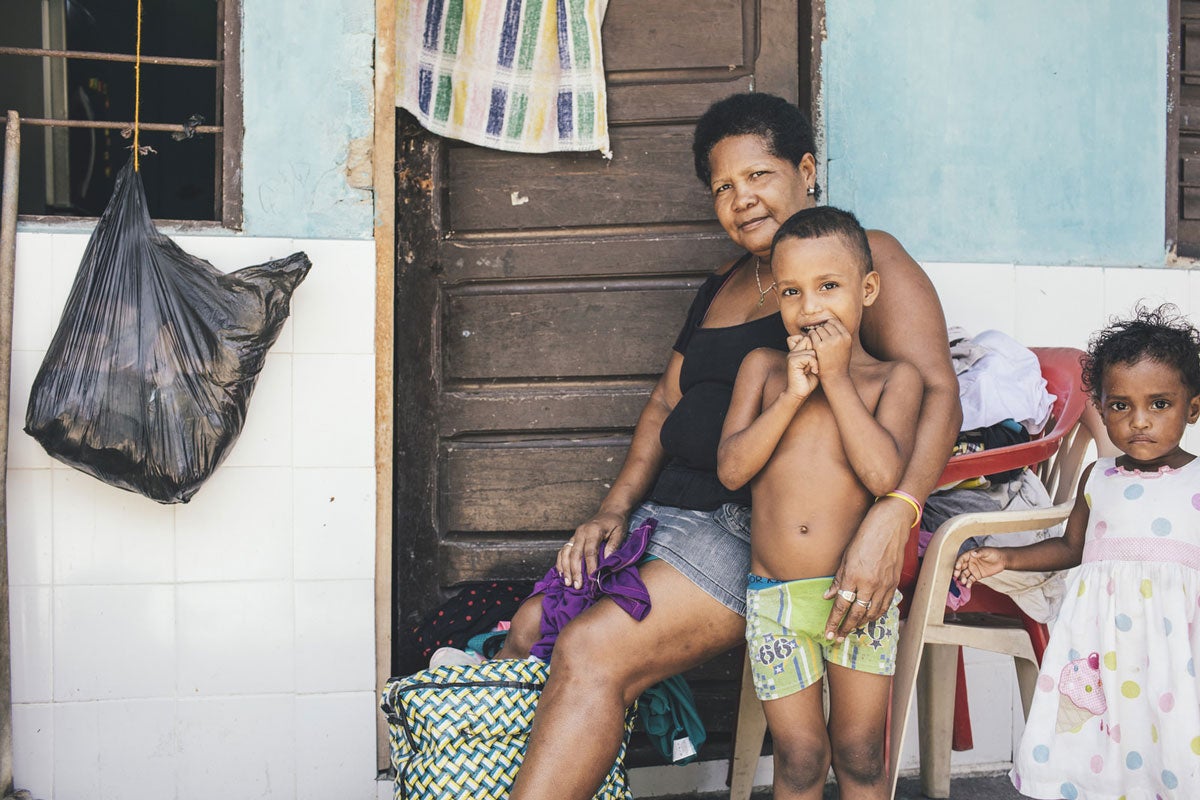 Familia de barrios marginales