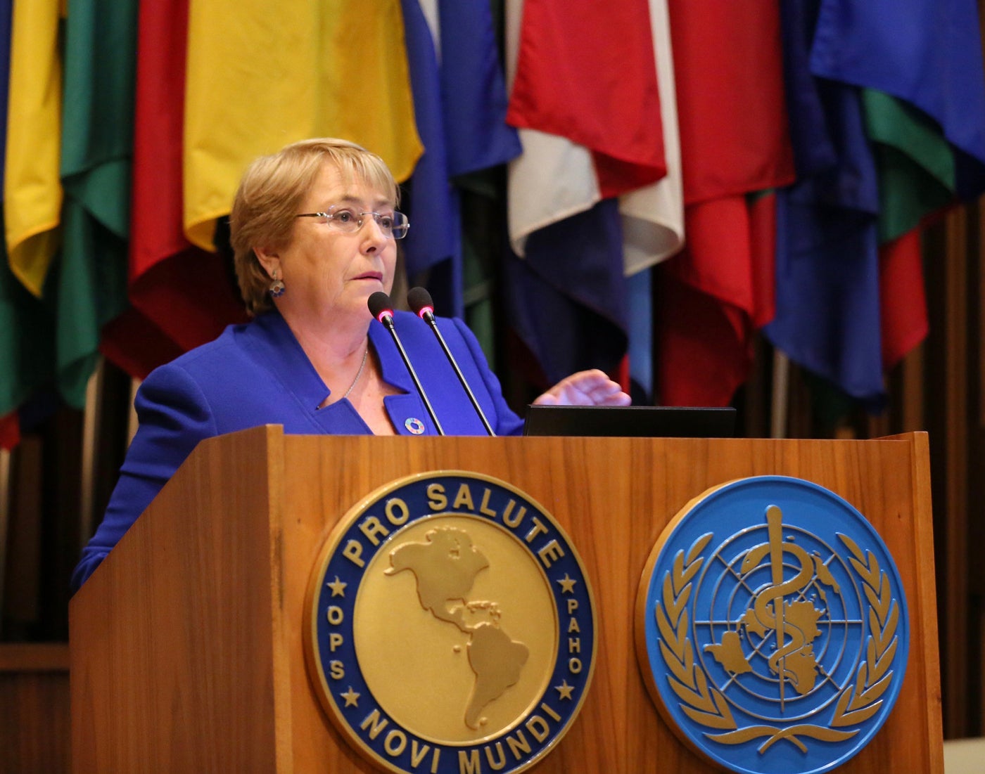 Michelle Bachelet, President of the High Level Commission on "Universal Health in the 21st Century: 40 Years of Alma-Ata