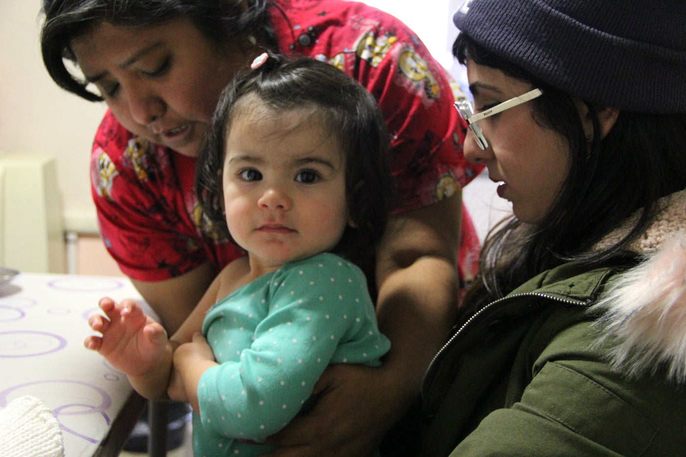 Little girl being vaccinated against hepatitis A