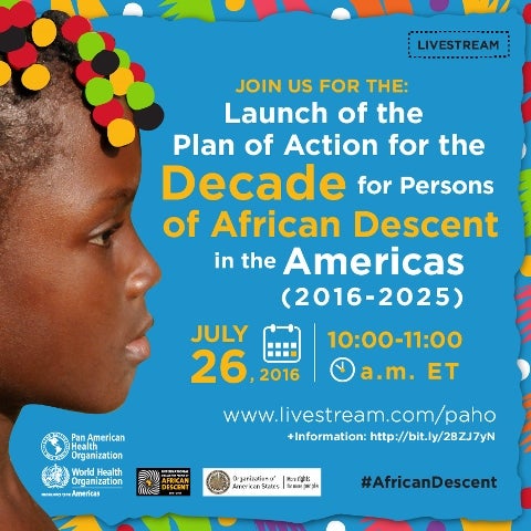 Launch of the Plan of Action for the Decade for Persons of African Descent in the Americas (2016-2025)