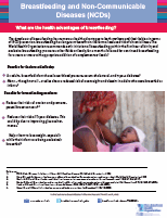 PAHO. Breastfeeding and Non-Communicable Diseases (NCDs). 2012