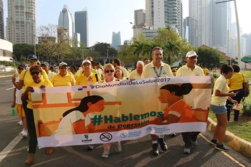 Panamá - Una caminata de sensibilización marcó el inicio de la celebración del Día Mundial de la Salud