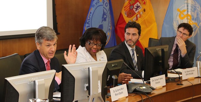 Ceremonia de extension dela Cooperación Andalucía — OPS/OMS