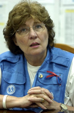La Directora de la OPS, Dra. Mirta Roses