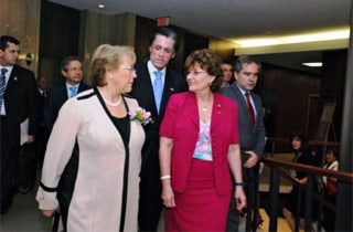 Chilean President Michelle Bachelet