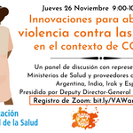 Evento OMS: Violencia contra las mujeres