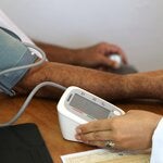 Close up of a blood pressure measurement