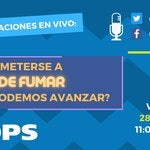 Ilustración que anuncia el título del FBLive y los datos de fecha y hora para conectarse