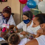 Profesional de salud en hospital Panamá
