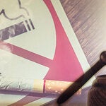 Gavel with cigarettes