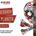 world no tobacco day web banner with skull half littered