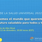 Baner del evento de Salud Universal 2022