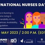 Banner about the celebration of the International Nurses Day 2023