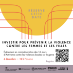 Investir pour prévenir la violence contre les femmes et les filles