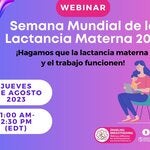 tarjeta webinar lactancia materna