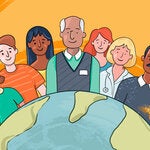 People of all ages and ethnicities around the globe