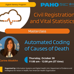Masterclass: Automated Coding  of Causes of Death