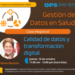 Clase magistral: Calidad de datos y  transformación digital