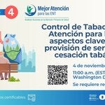 Control de Tabaco y Mejor Atención para las ENT: aspectos clave para la provisión de servicios de cesación tabáquica