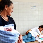 newborn leaving hospital