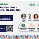Banner promoting the ISPAH–PAHO webinar on ISPAH Congress 2026. Registration open to all.