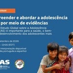 Crianças sorridentes - Webinar: Compreender e abordar a adolescência inicial por meio de evidências — Por que o Estudo Global sobre a Adolescência Inicial (GEAS) é importante para a saúde, o bem-estar e o desenvolvimento dos adolescentes mais jovens