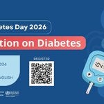 Graphic card for the webinar World Diabetes Day: Early Action on Diabetes