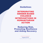 IASC Guidelines for Integrating Gender-Based Violence Interventions in Humanitarian Action, 2015