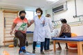 Pacientes fazem reabilitação em hospital no Brasil