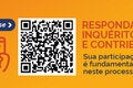 Card com QR code para responder ao inquérito
