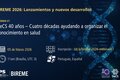 Webinario “BIREME 2026: Lanzamientos y nuevos desarrollos – Webinar #1”. Título: “DeCS 40 años – Cuatro décadas ayudando a organizar el conocimiento en salud”. Fecha: 05 de marzo de 2026. Hora: 11:00 a. m. (Brasilia, UTC-3). Idiomas: Portugués y español. Enlace de inscripción: bit.ly/bireme-2026-webinar-01. Fondo azul oscuro con elementos gráficos digitales e imagen estilizada de doble hélice de ADN. Logotipos de la OPS, BIREME, Biblioteca Virtual en Salud (BVS), DeCS y LILACS en la parte inferior.