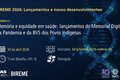 Banner do Webinário #3 da BIREME 2026 com título sobre memória e equidade em saúde, informando data (30 de abril de 2026), horário (11h UTC-3), idioma (português) e link para inscrição.  https://bit.ly/bireme-2026-webinar-03.