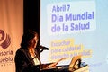 Dra. Tambini en el dia mundial de la salud
