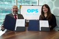 Sonia Quezada, representante de OPS/OMS en Ecuador y Javier Valbuena, presidente de la Fundación Pondera Global, suscribieron el acuerdo de cooperación técnica.