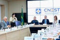 Mesa de abertura do lançamento do Cnest