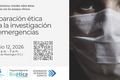 flyer webinar Preparación ética para la investigación en emergencias