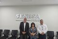autoridades del SENASA Perú junto con técnico de PANAFTOSA