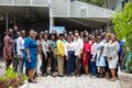 Participants.es de la formation prenant une photo de groupe