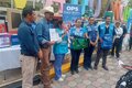 entrega de insumos a centro de salud de Vado Ancho