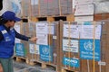 Pallets of supplies for Venezuela