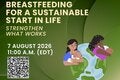a world graphic with two woman breastfeeding