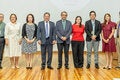 Fotografía grupal de autoridades presentes en el acto protocolar de la jornada del uso racinoal de medicamentos